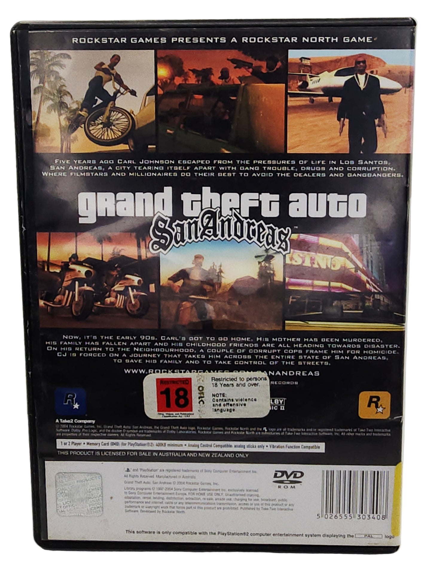 Grand Theft Auto: San Andreas – PlayStation 2 (PS2)