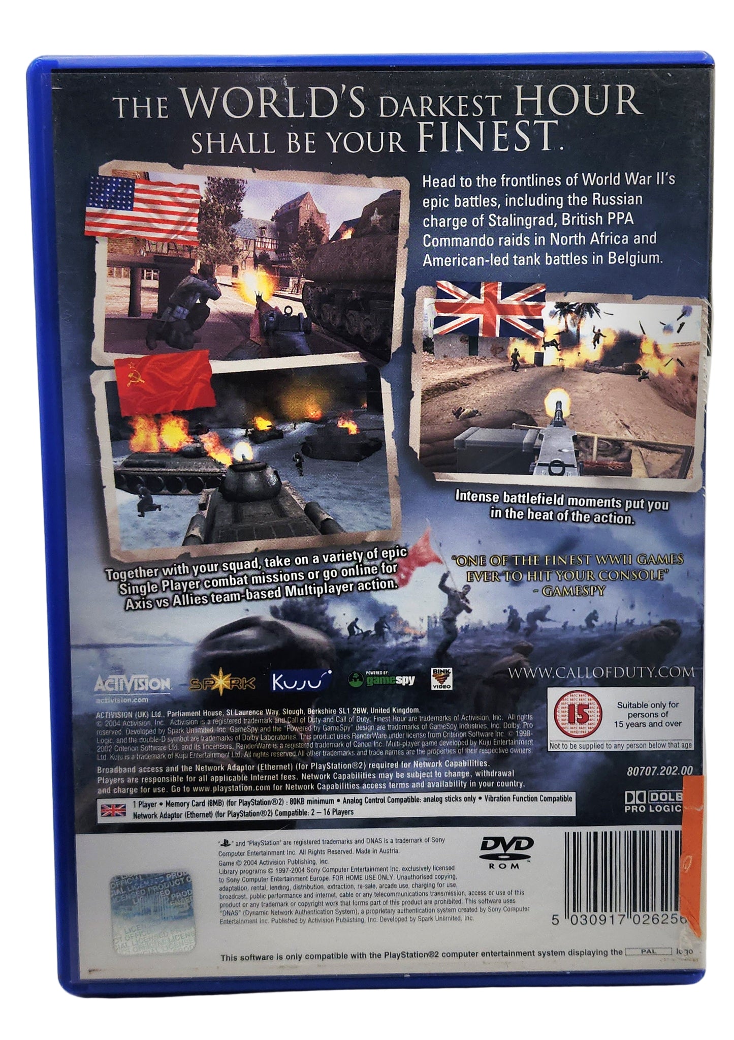Call of Duty: Finest Hour – PlayStation 2 (PS2 Game)
