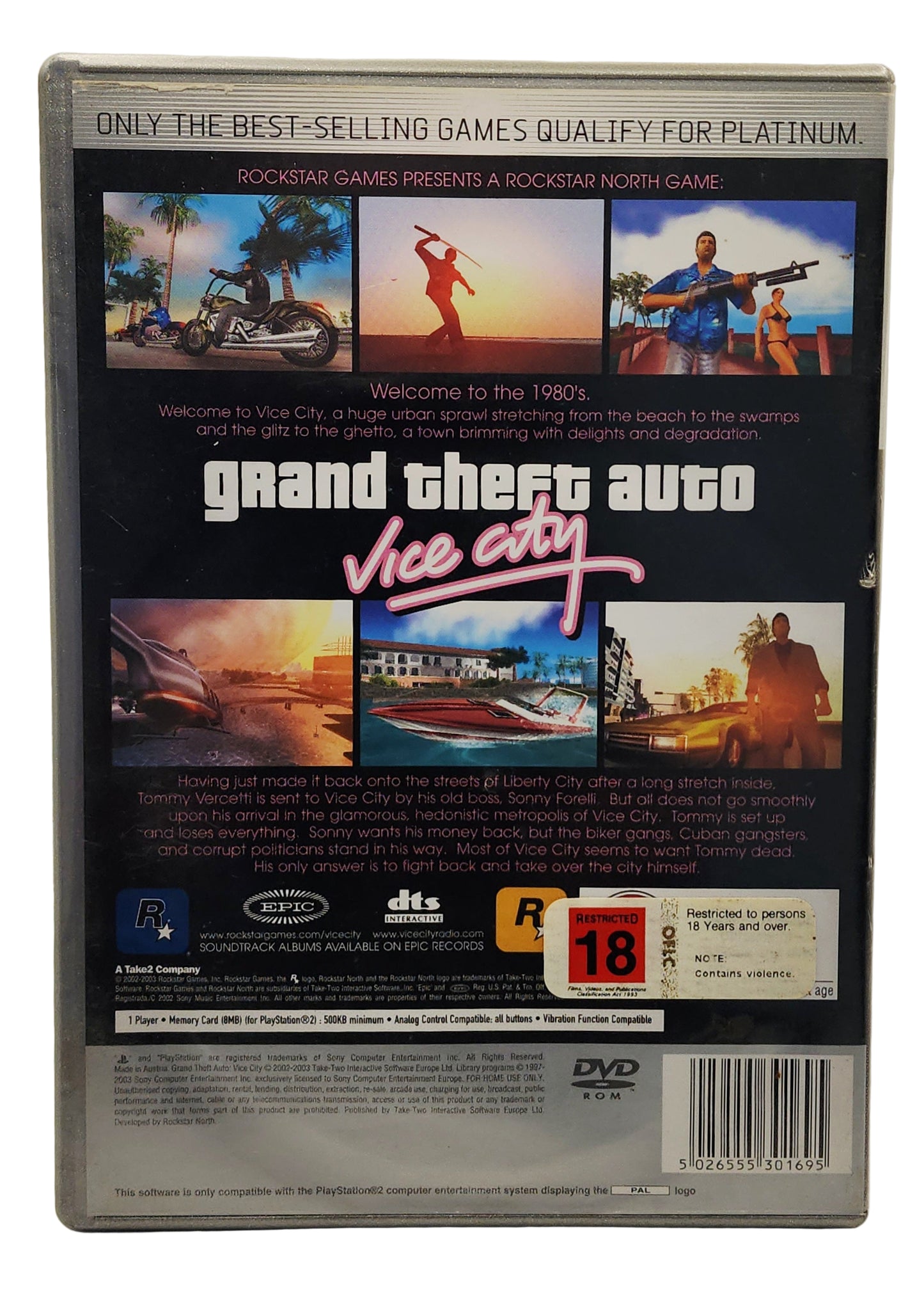 Grand Theft Auto: Vice City – PlayStation 2 (PS2 Game)
