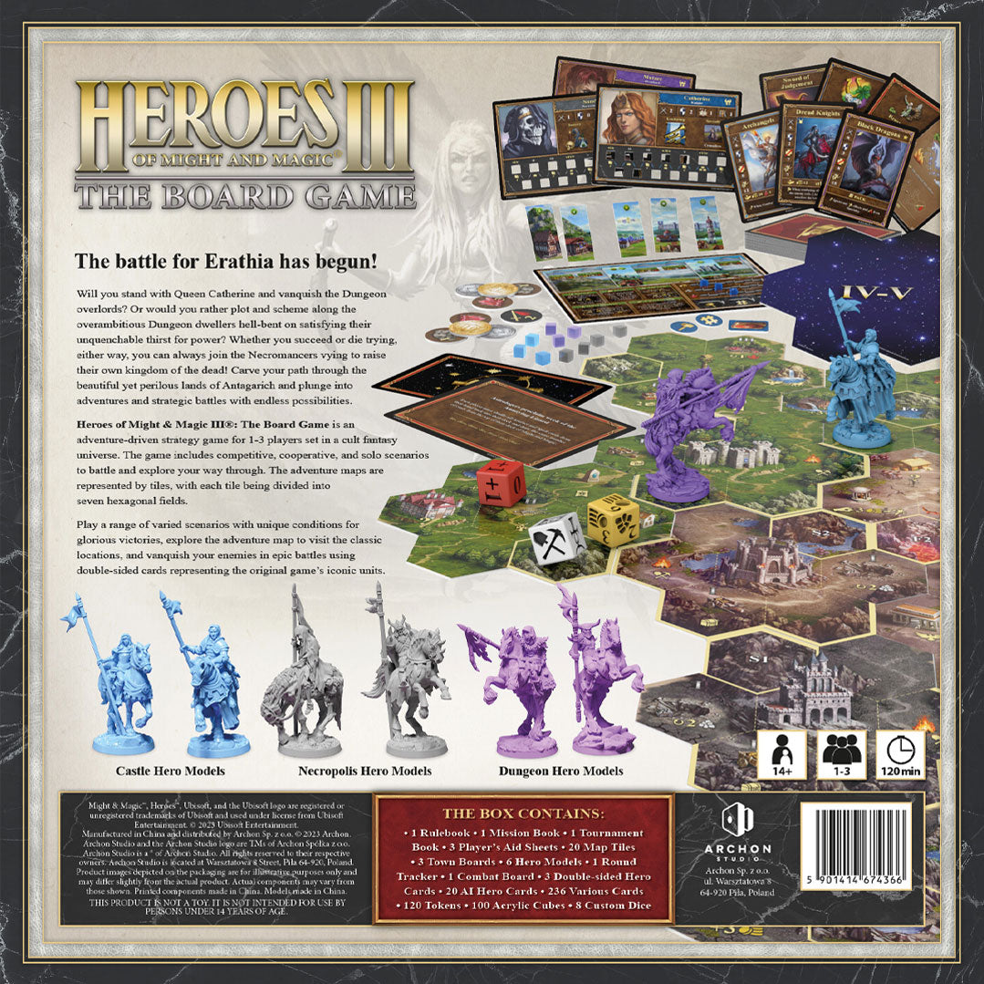 Heroes Of Might & Magic III: The Board Game: Core Game – Board Games – HobbiXchange Christchurch NZ