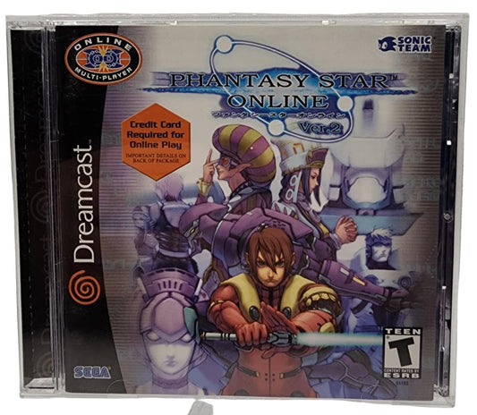 Phantasy Star Online Ver. 2 – Sega Dreamcast (Complete with Manual)