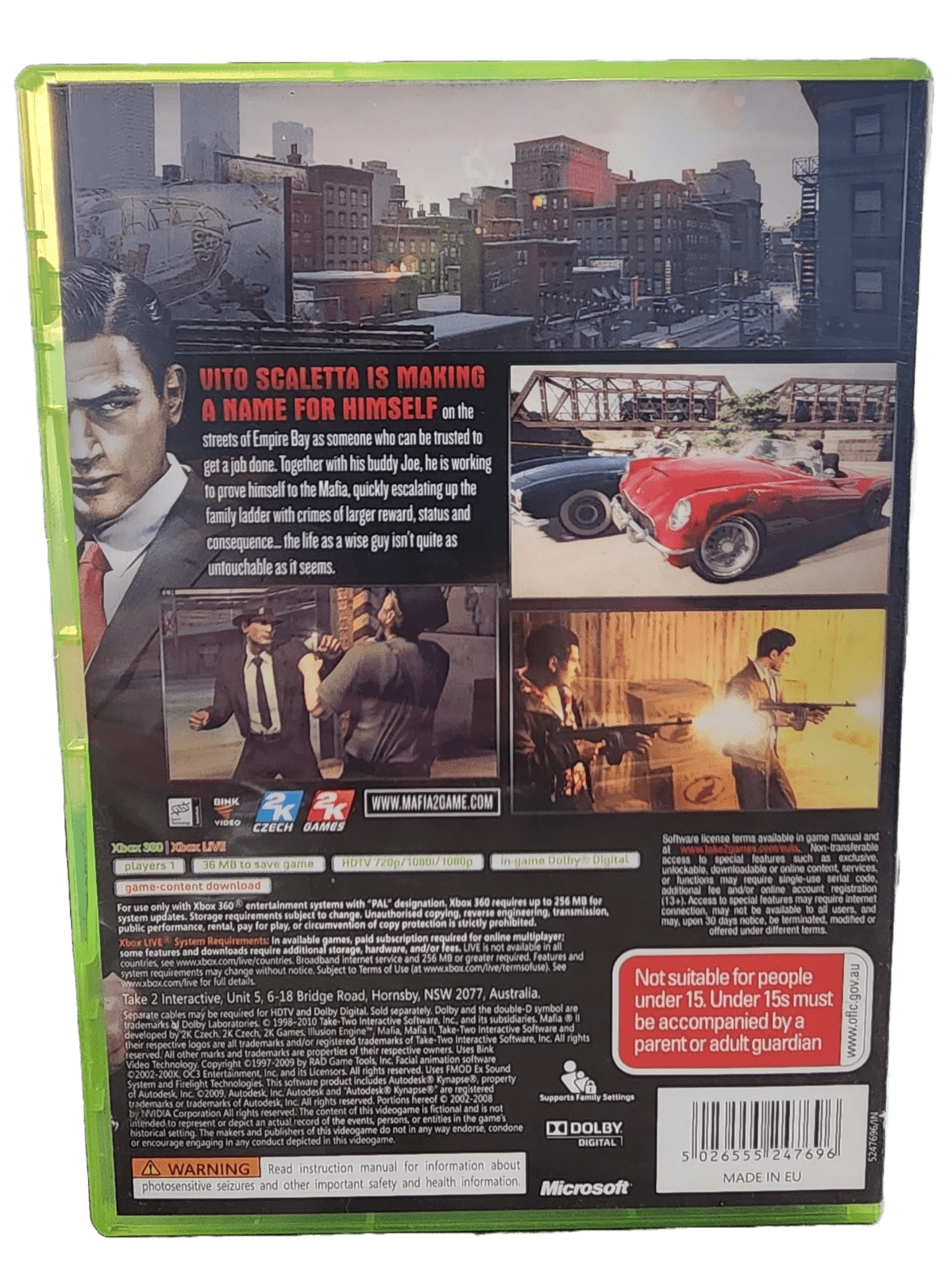 Mafia 2 (XBOX 360) **COMPLETE** – – HobbiXchange Christchurch NZ