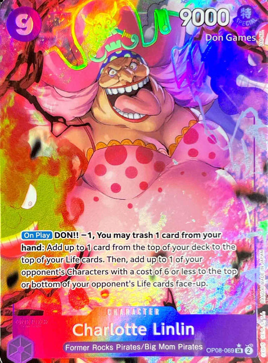 Charlotte Linlin Character Card Alternate Art OP08-069 – Trading Cards – HobbiXchange Christchurch NZ