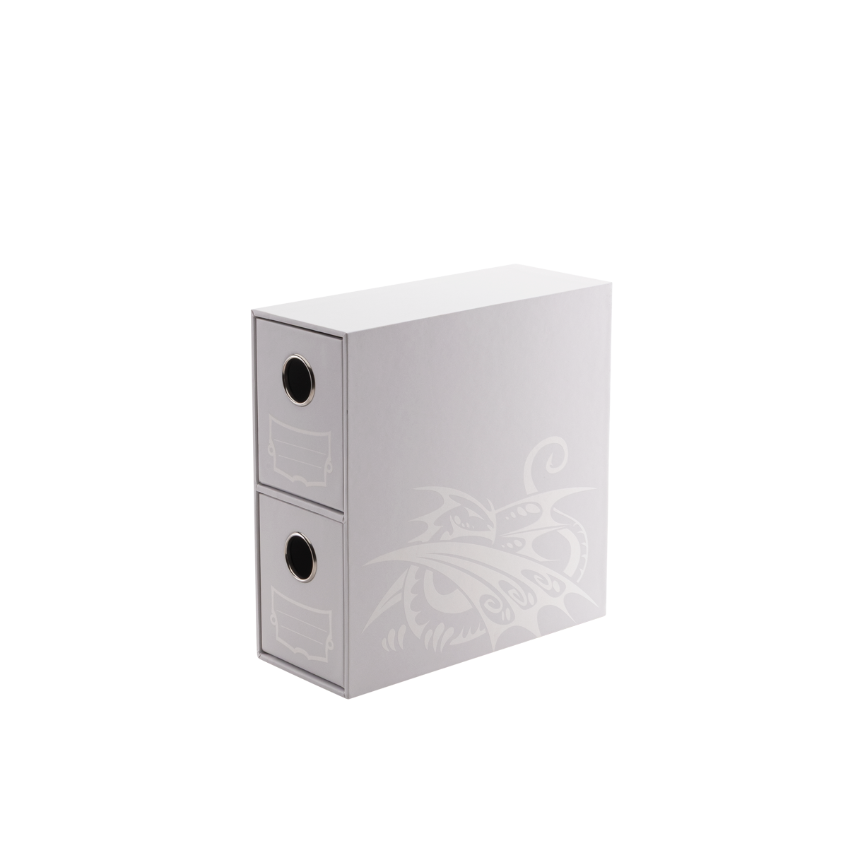 Dragon Shield Fortress - 2-Card Drawers Vertical - White – AT33702