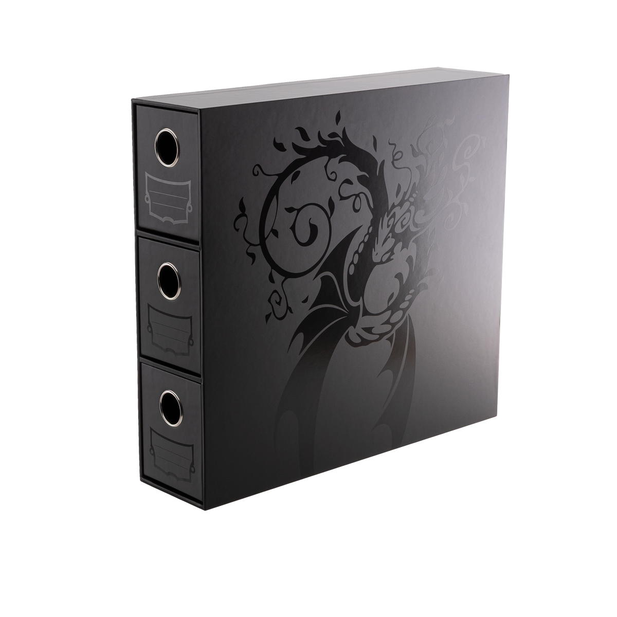 Dragon Shield Fortress - 3-Card Drawers Vertical - Black – AT33707
