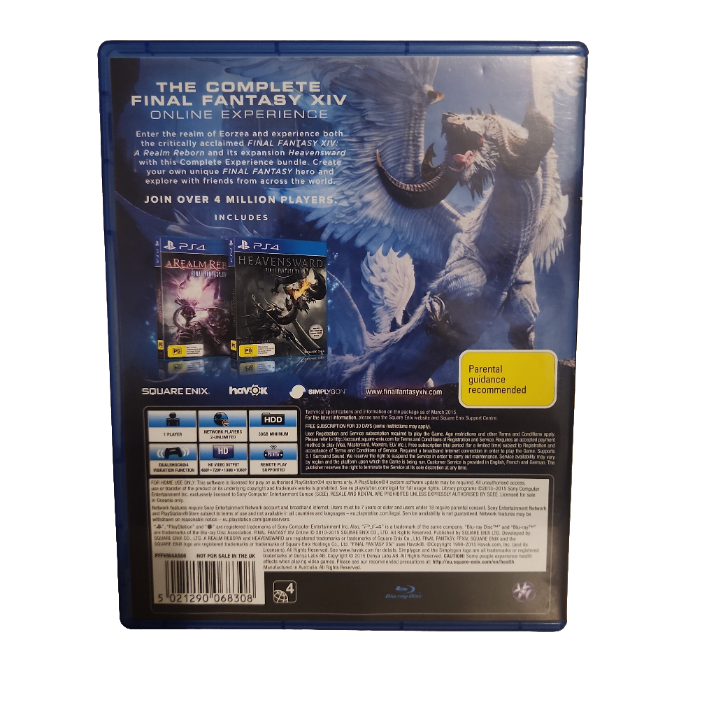 Final Fantasy XIV Online **Preowned** – – HobbiXchange Christchurch NZ