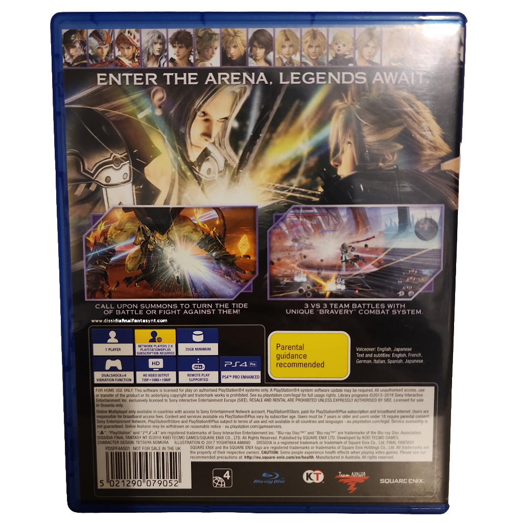 Dissidia Final Fantasy NT **Preowned** – – HobbiXchange Christchurch NZ