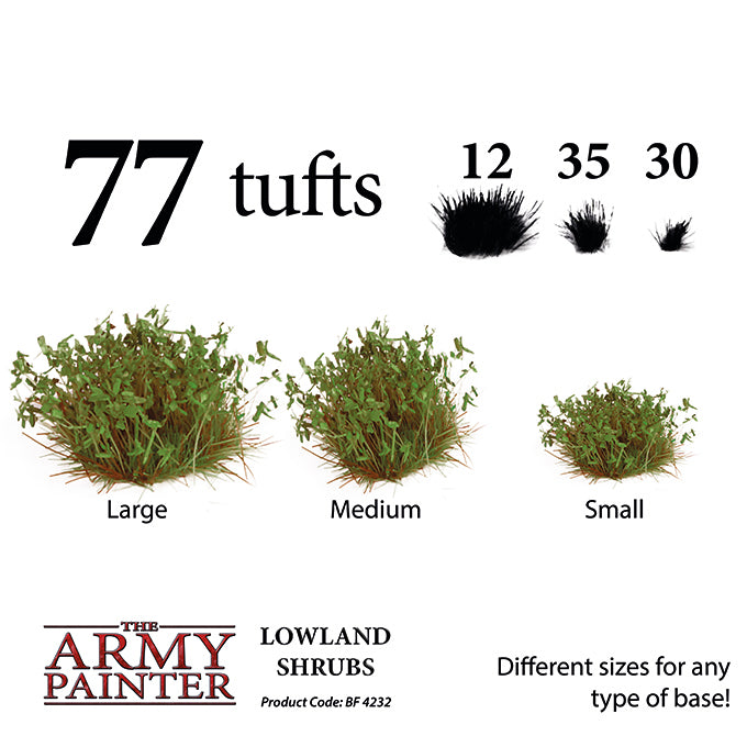 The Army Painter Lowland Shrubs Tuft – dimensions, features and use information