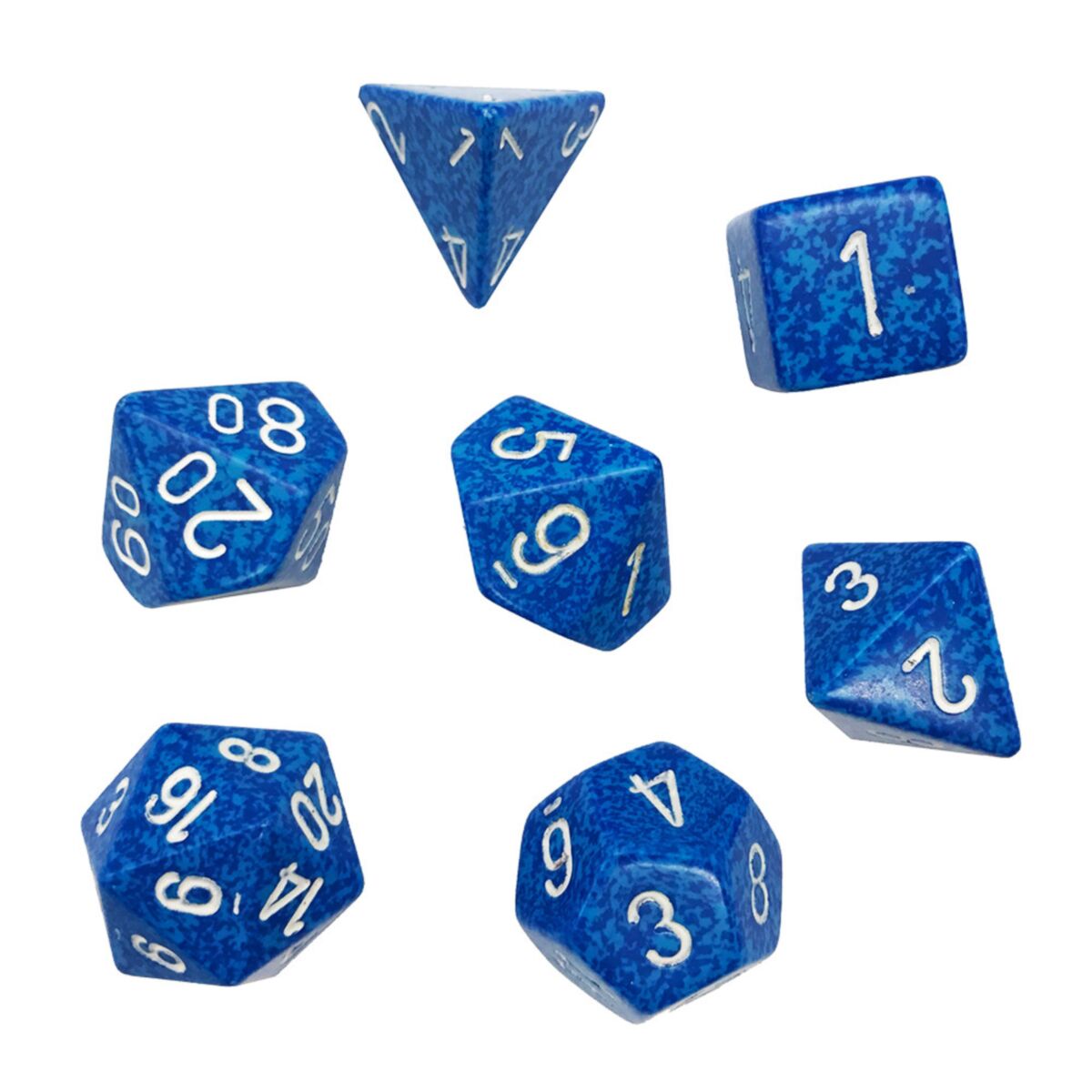 Chessex Speckled Water 7-Piece RPG Dice Set