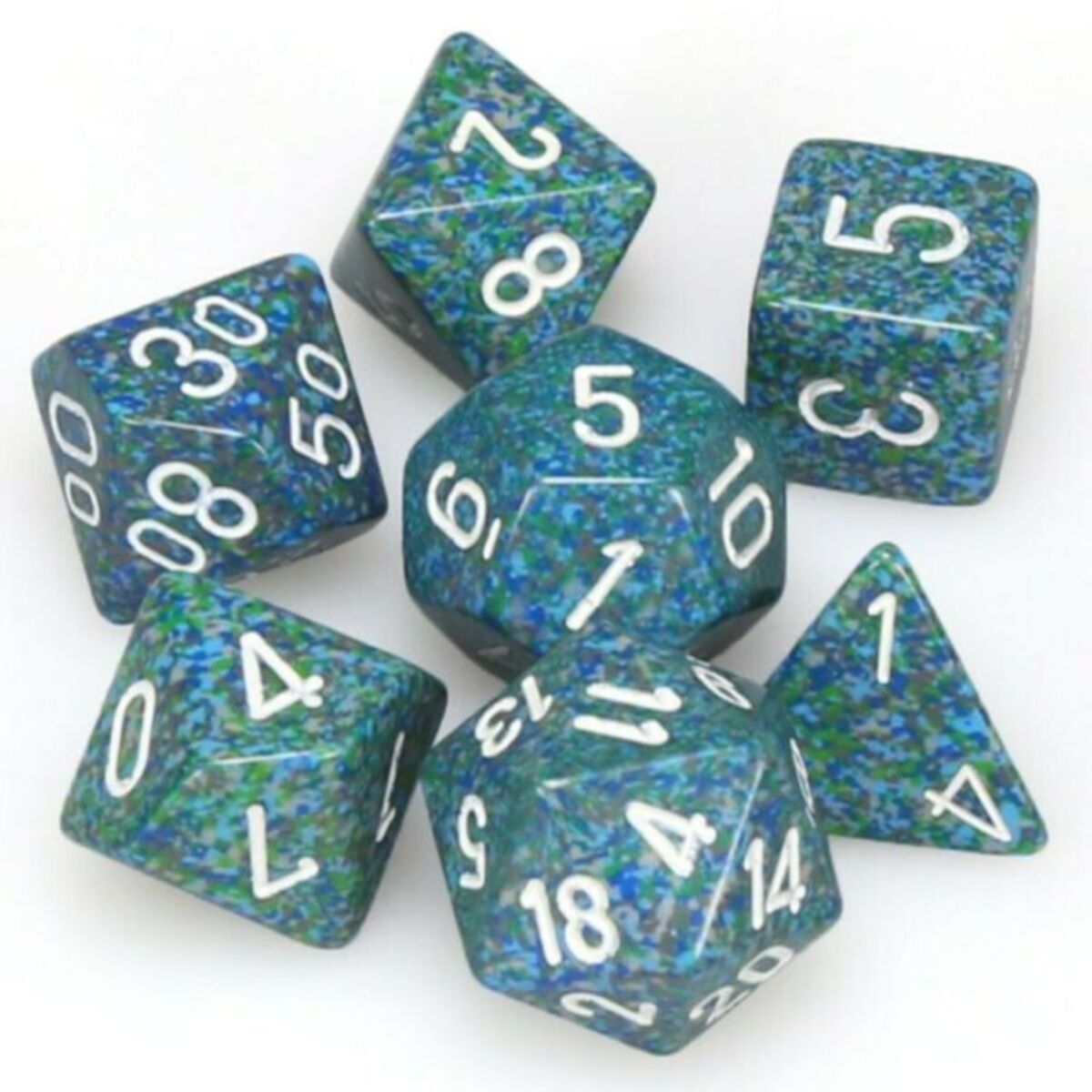 Chessex Speckled Sea 7-Piece RPG Dice Set
