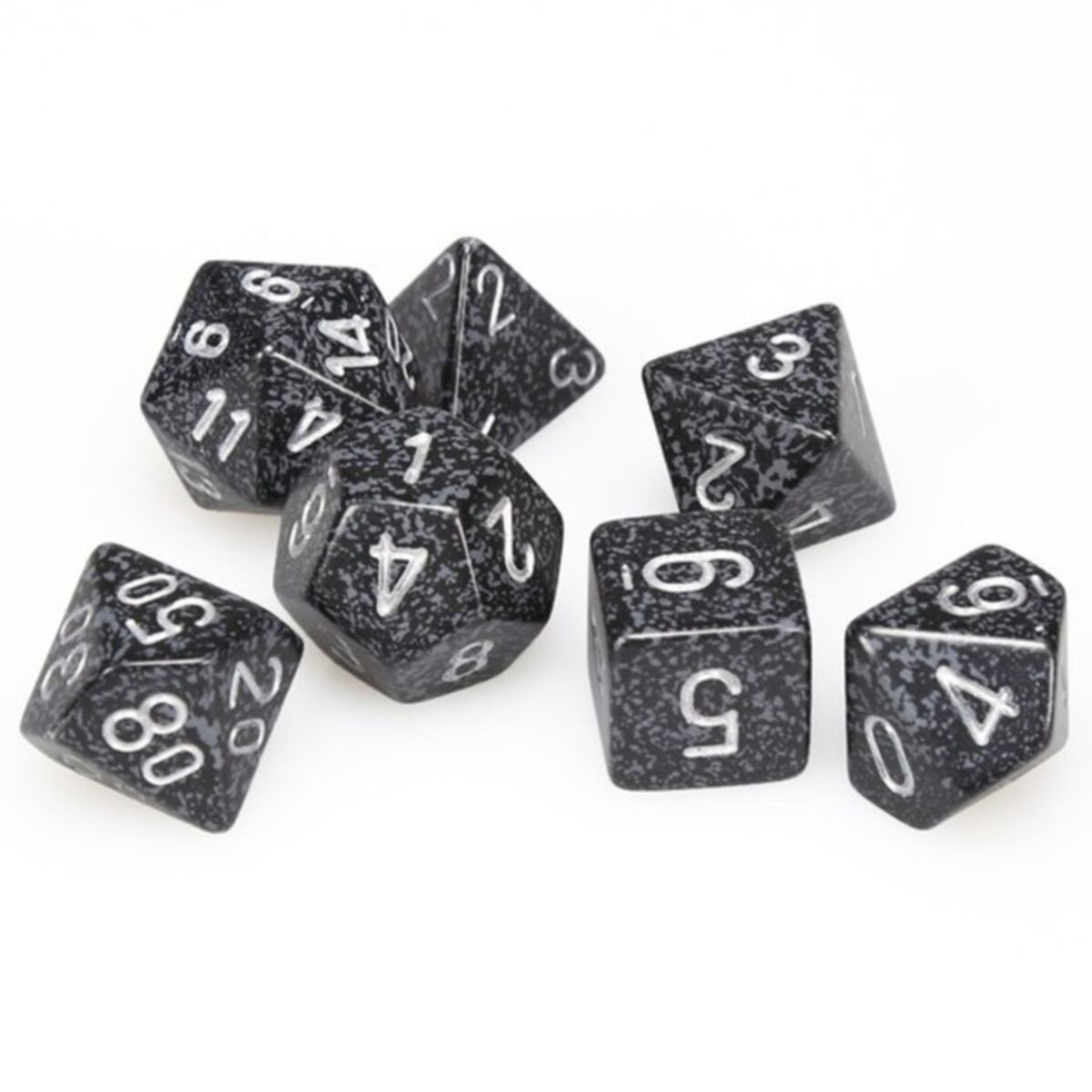 Chessex Speckled Ninja 7-Piece RPG Dice Set