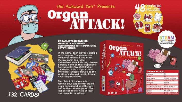 Organ ATTACK! New Edition – Board Games – HobbiXchange Christchurch NZ