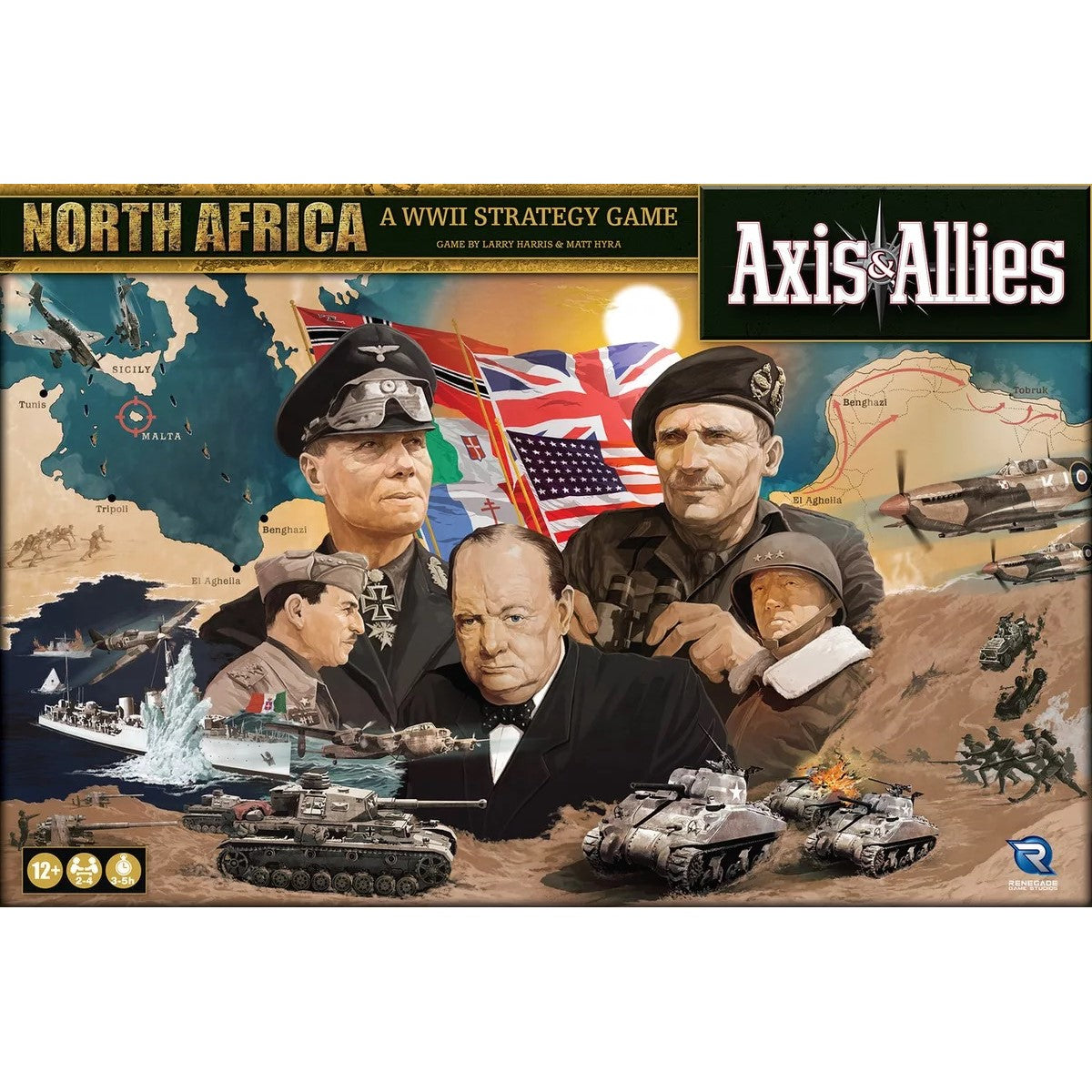 Axis & Allies - North Africa – front cover artwork