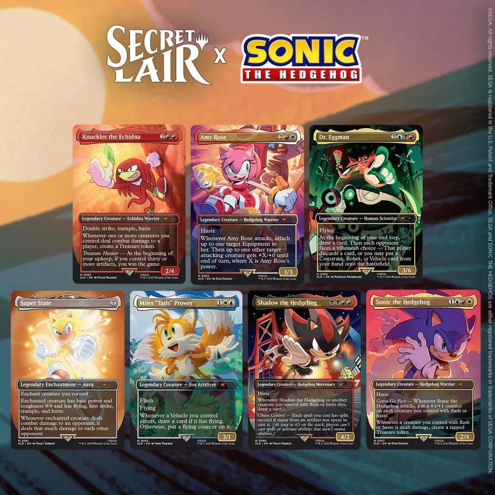 Magic the gathering Secret Lair x Sonic: Friends and Foes Regular Edition - HobbiXchange