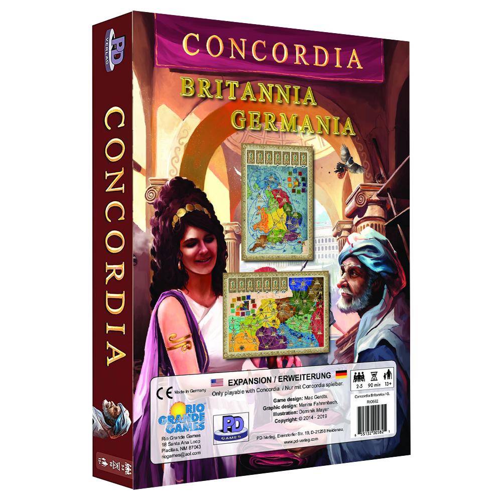 Concordia: Britannia & Germania Map Expansion game box