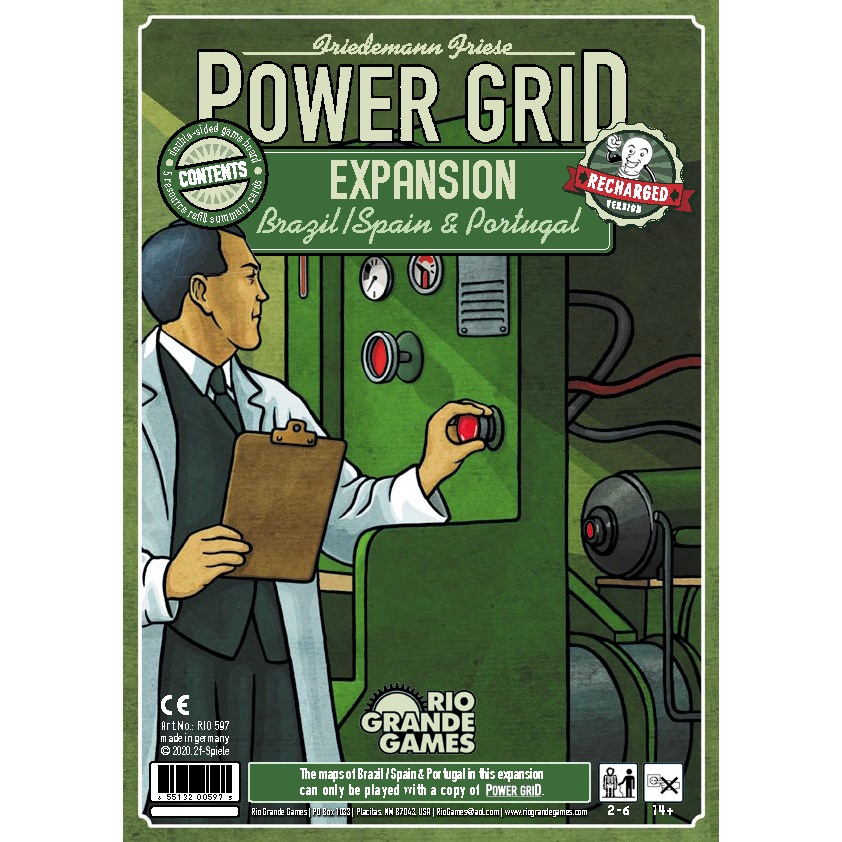 Power Grid: Brazil / Spain & Portugal Map Expansion game box