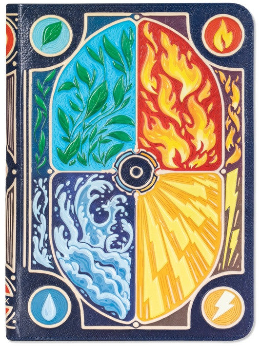 TCG Faux-Leather Elemental Trading Card Binder