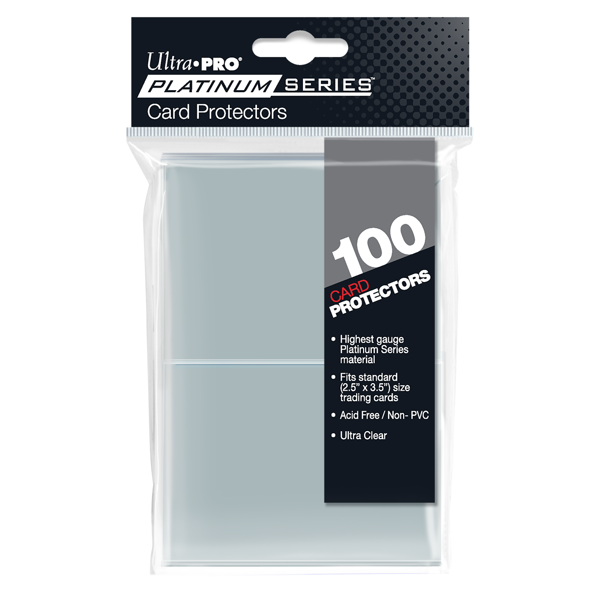 Ultra PRO Platinum Series Card Protector Sleeves 100ct for Standard Trading Cards – UP15221