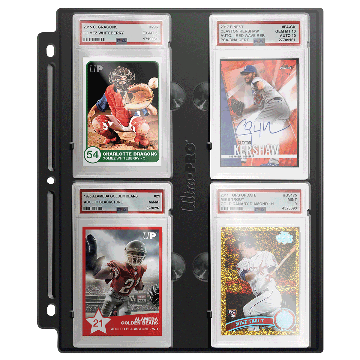 Ultra PRO Black Graded Slab Page for PSA Graded Slabs – UP16271
