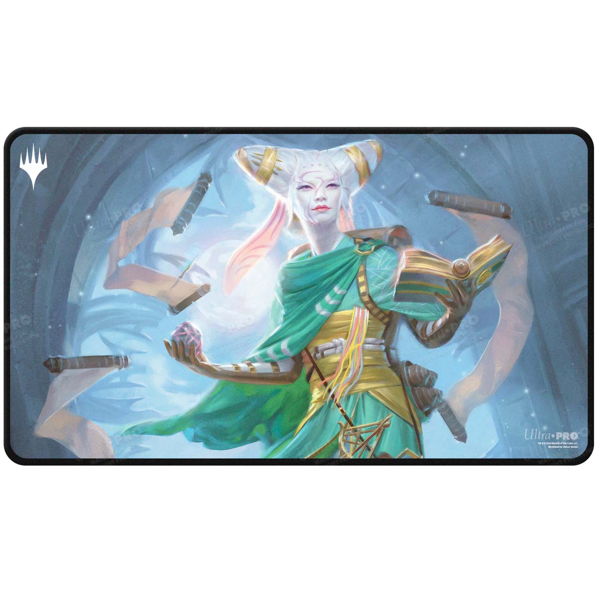 Ultra PRO Innistrad Remastered Tamiyo, Field Researcher Black Stitched Playmat for Magic: The Gathering – UP38645