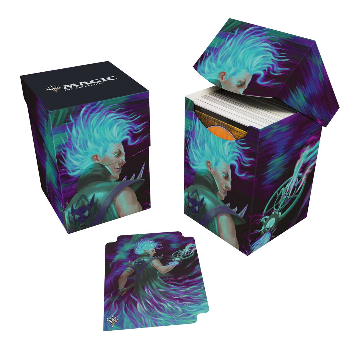 Ultra PRO Aetherdrift Winter, Cursed Rider 100+ DECK BOX for Magic: The Gathering – UP38670