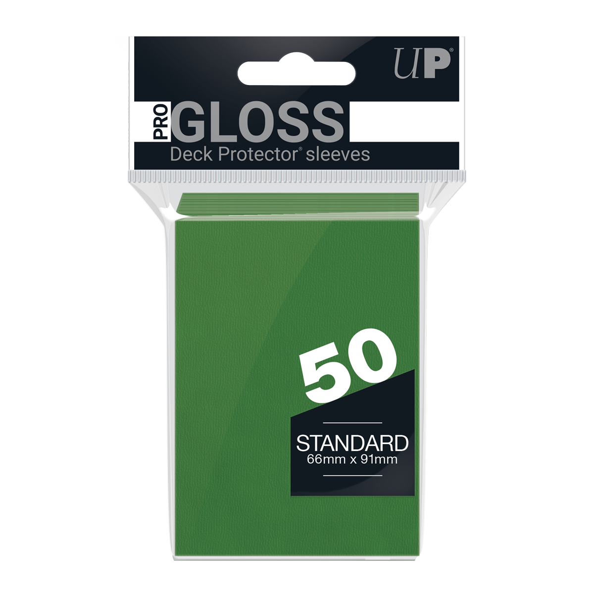 Ultra PRO PRO-Gloss Standard Deck Protector Sleeves – Green / 50ct – UP82671
