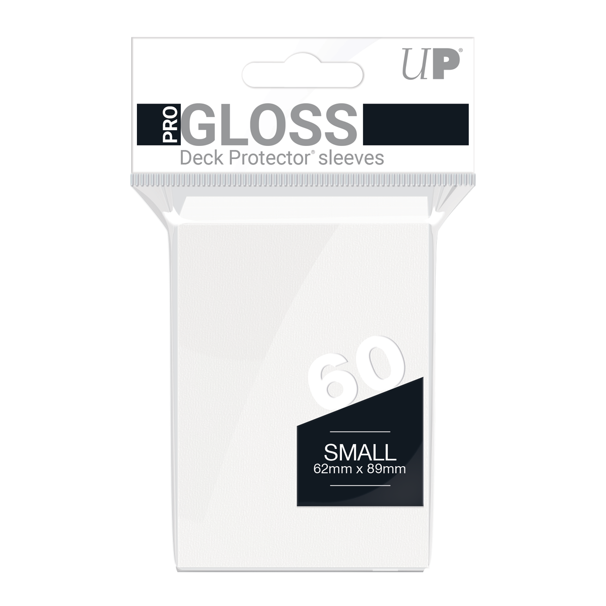 Ultra PRO PRO-Gloss Small Deck Protector Sleeves (60ct) – White – UP82963