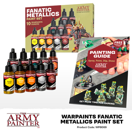The Army Painter Warpaints Fanatic: Metallics Set – contents and painting information