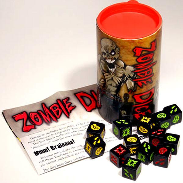 Zombie Dice – Zombie Dice cup, custom dice and rules
