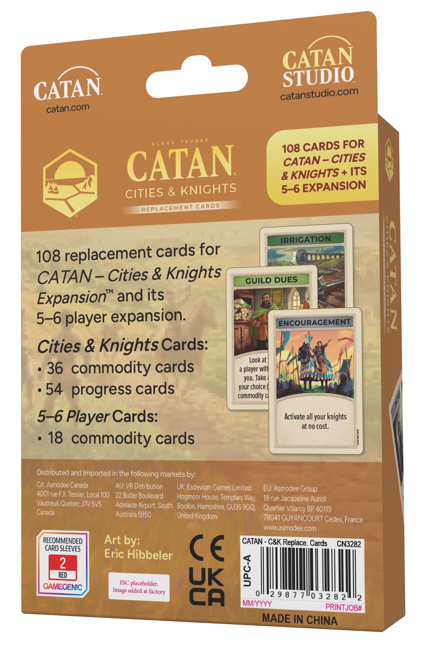 CATAN (6th Edition) - Cities & Knights Cards Accessory