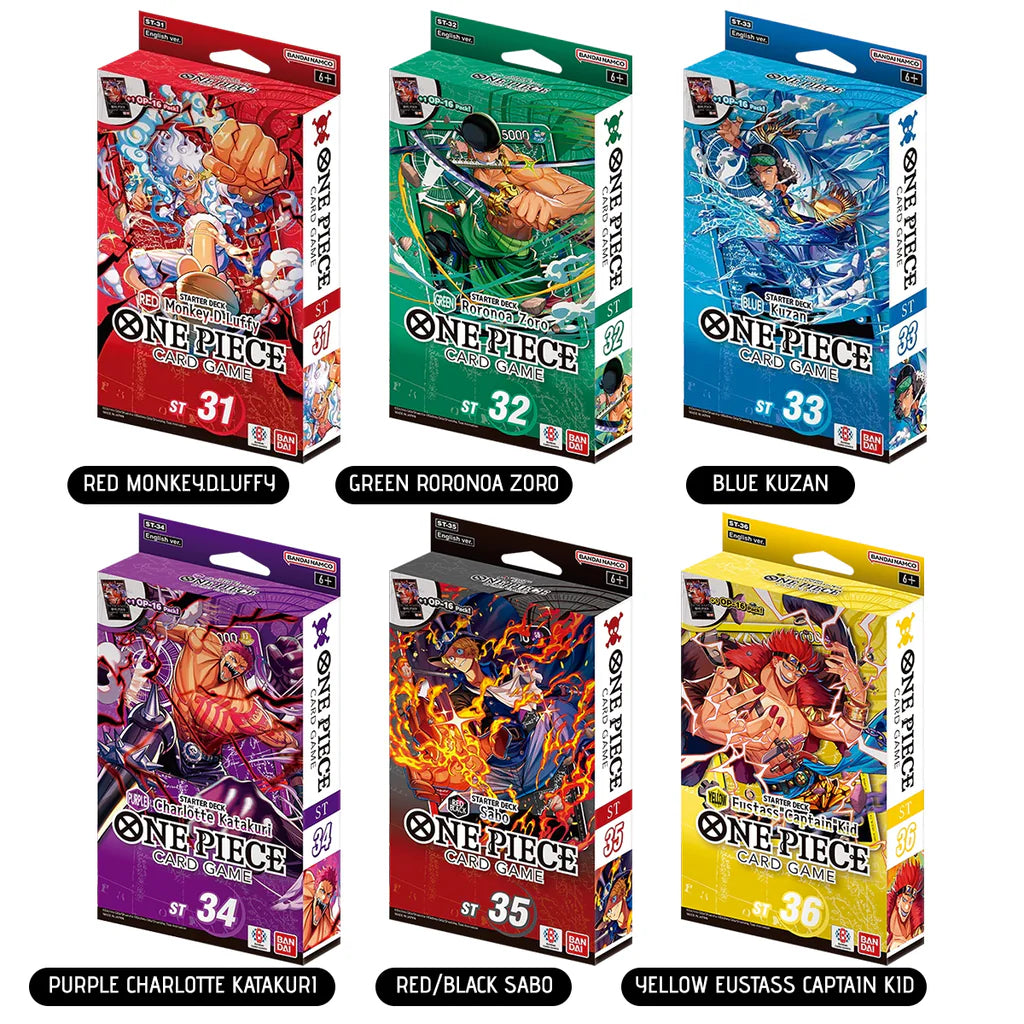 One Piece Card Game ST-31–ST-36 Starter Deck | One Piece TCG NZ