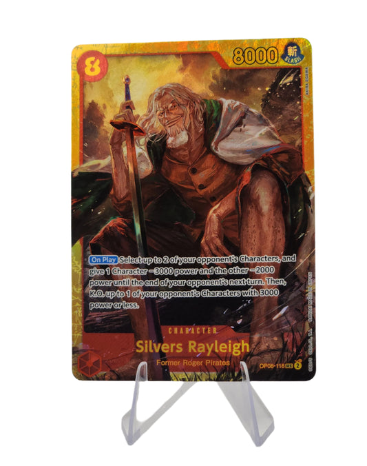 OP08-118 Silvers Rayleigh (Secret Rare Alt Art)