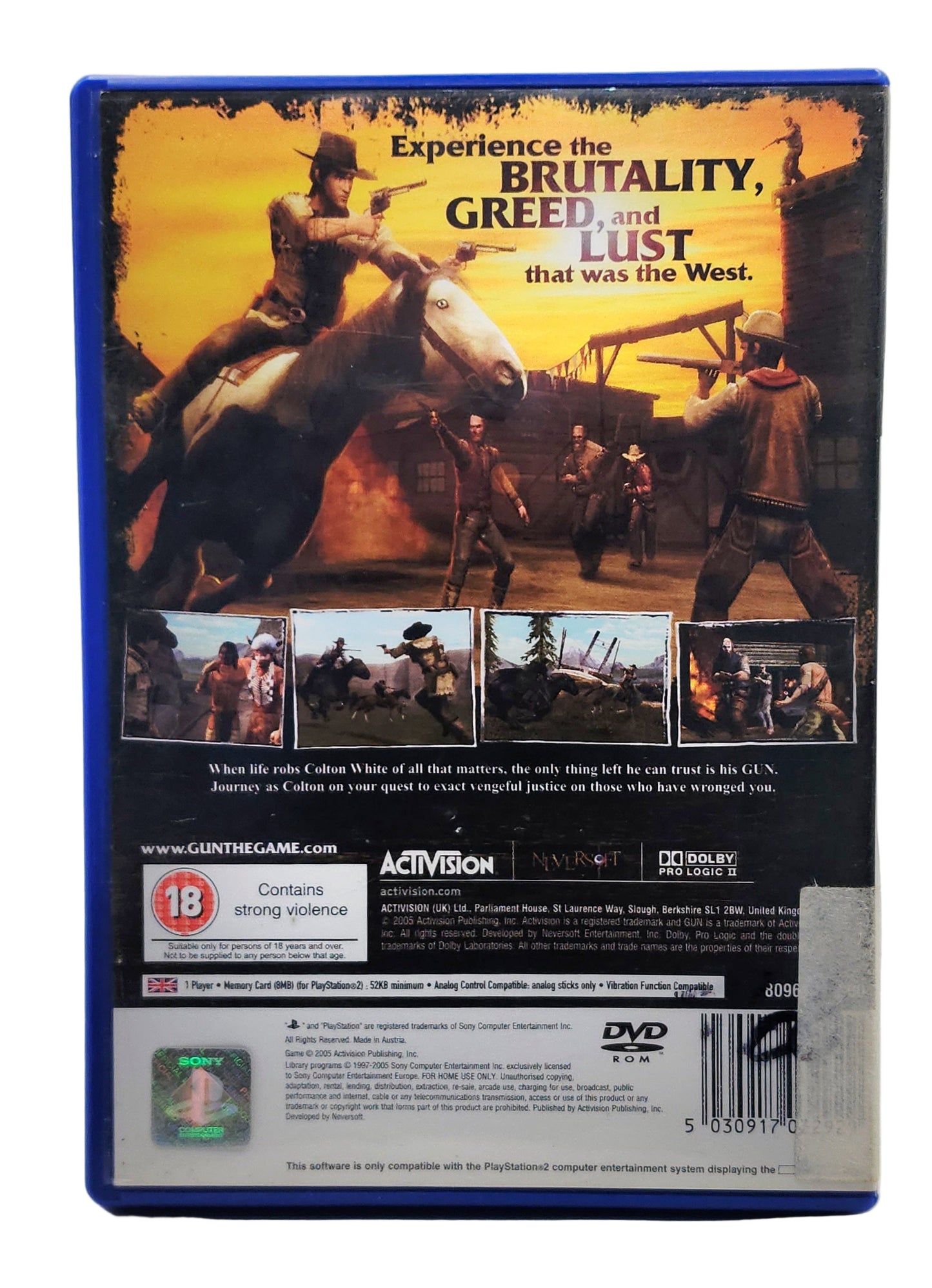 GUN PS2 gameplay screenshot horseback combat and shootout scene