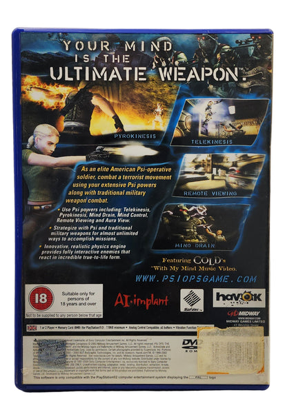 Psi-Ops: The Mindgate Conspiracy – PlayStation 2 (PS2 Game)