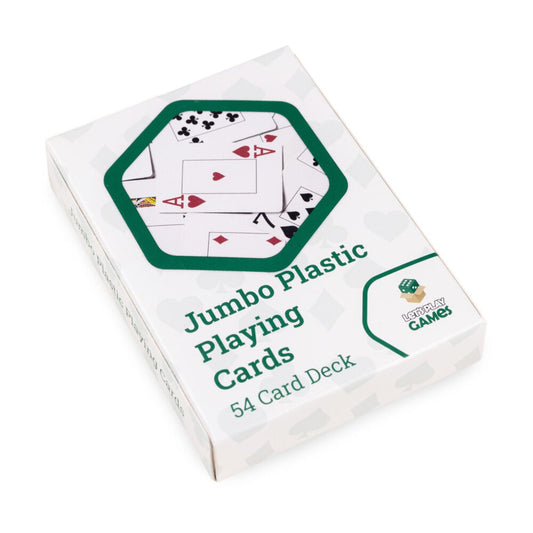 LPG Classics Playing Cards – Plastic Jumbo | Large Print Playing Cards | Durable & Easy-to-Read Deck for Poker, Bri