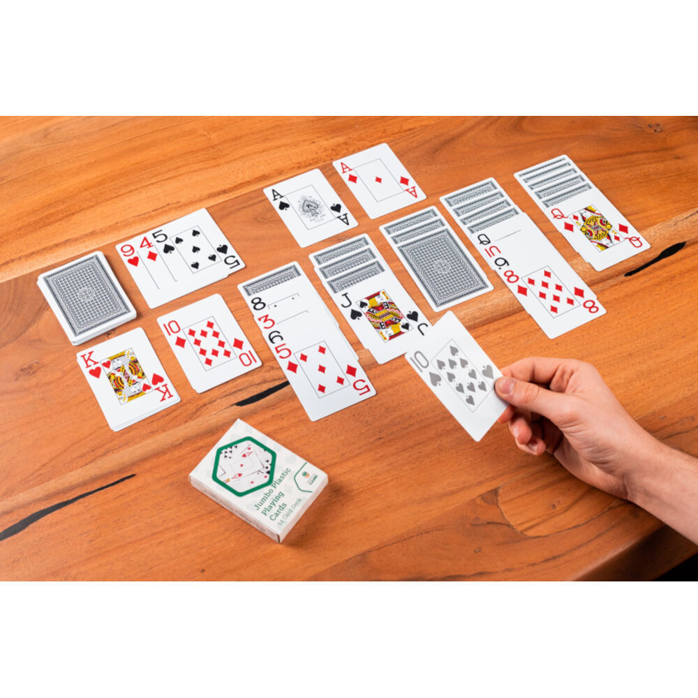 LPG Classics Playing Cards – Plastic Jumbo | Large Print Playing Cards | Durable & Easy-to-Read Deck for Poker, Bridge & Classic Card Games
