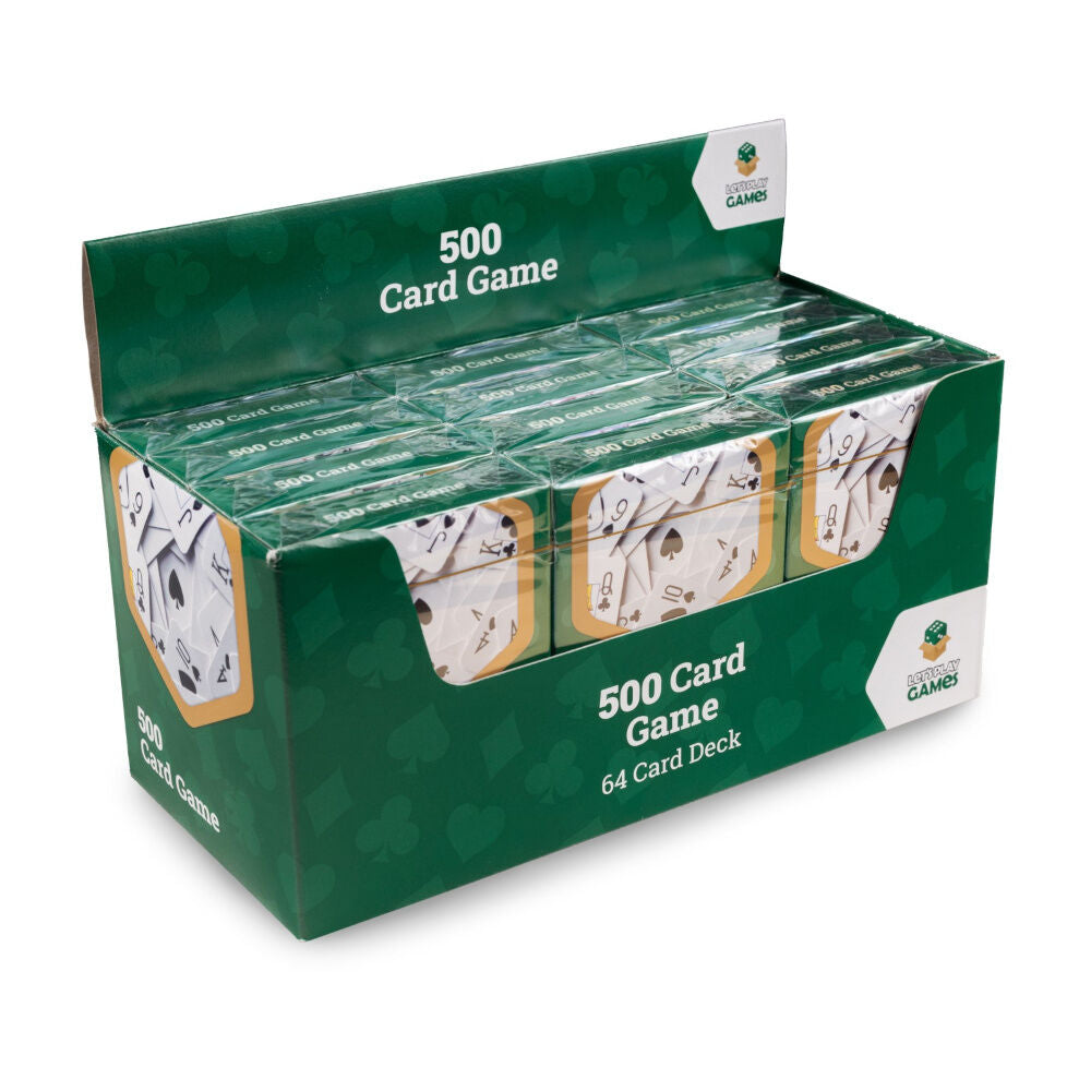 LPG Classics 500 Card Game – Plastic Playing Card Deck | 64-Card Classic Game Set