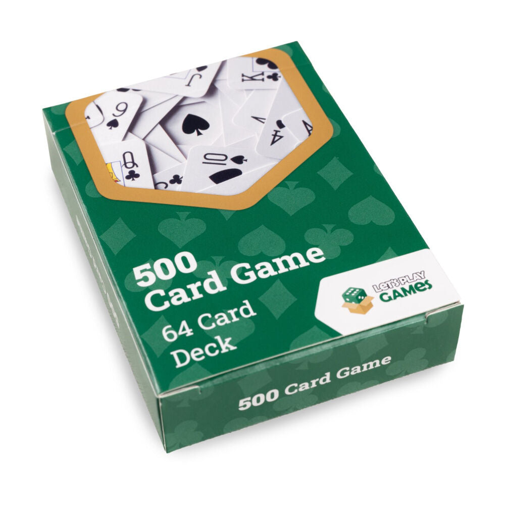 LPG Classics 500 Card Game – Plastic Playing Card Deck | 64-Card Classic Game Set