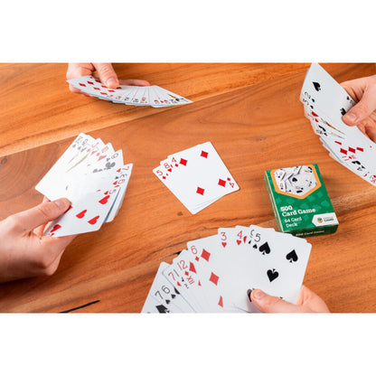 LPG Classics 500 Card Game – Plastic Playing Card Deck | 64-Card Classic Game Set