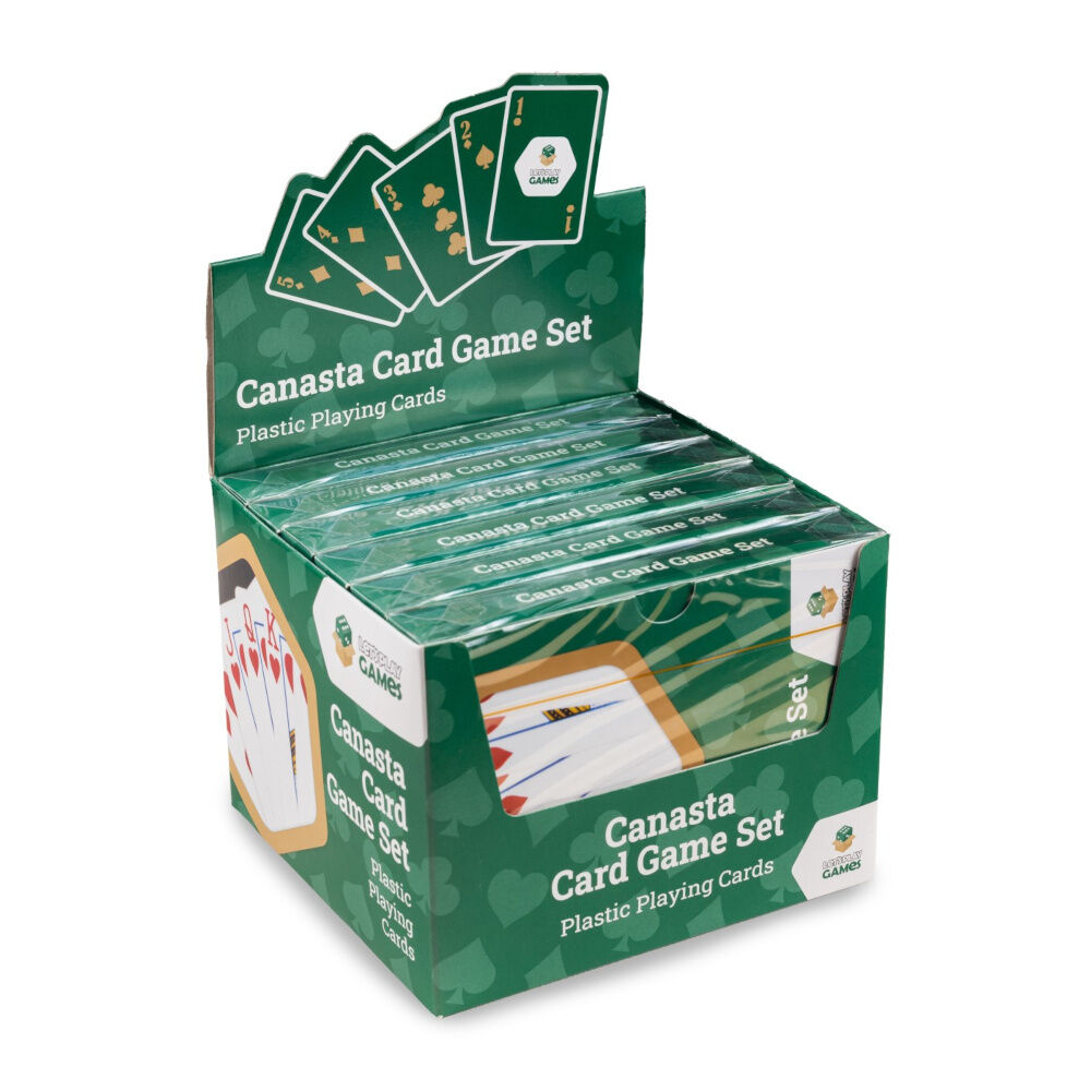 LPG Classics Canasta Set – Plastic | Durable Double Deck Canasta Playing Cards | Washable & Travel-Friendly Card Game Set