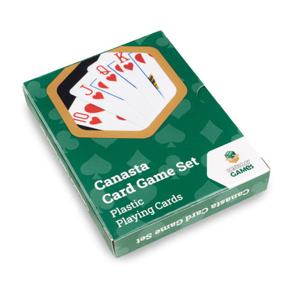 LPG Classics Canasta Set – Plastic | Durable Double Deck Canasta Playing Cards | Washable & Travel-Friendly Card Game Set