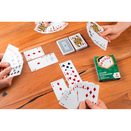 LPG Classics Canasta Set – Plastic | Durable Double Deck Canasta Playing Cards | Washable & Travel-Friendly Card Game Set