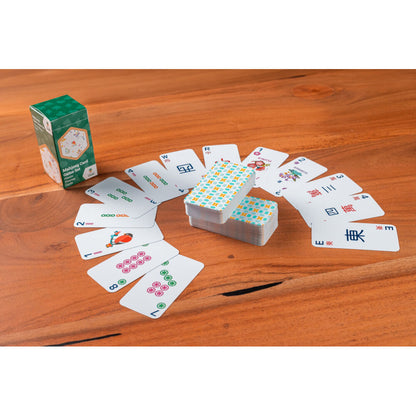 LPG Classics Mahjong Cards Gift Set – Plastic | American Mahjong Playing Cards | 152-Card Set with Jokers & Flowers | Durable & Travel-Friendly