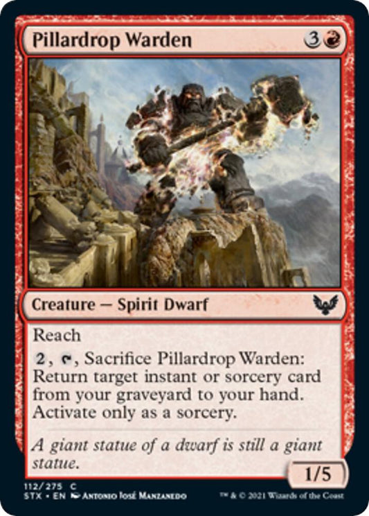 Magic the Gathering Pillardrop Warden - HobbiXchange