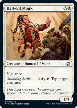 Magic the Gathering Half-Elf Monk - HobbiXchange