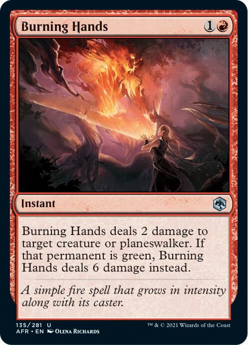 Magic the Gathering Burning Hands - HobbiXchange
