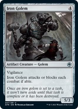 Magic the Gathering Iron Golem - HobbiXchange