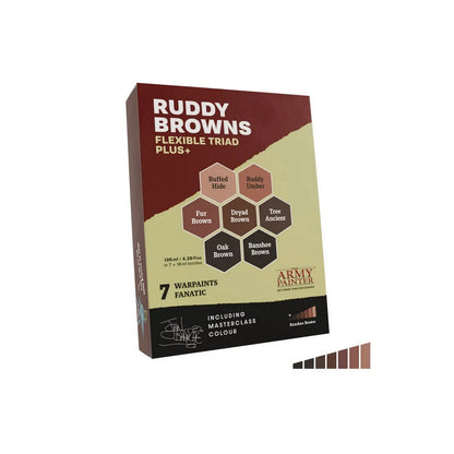 The Army Painter Flexible Triad PLUS+: Ruddy Browns – product and packaging