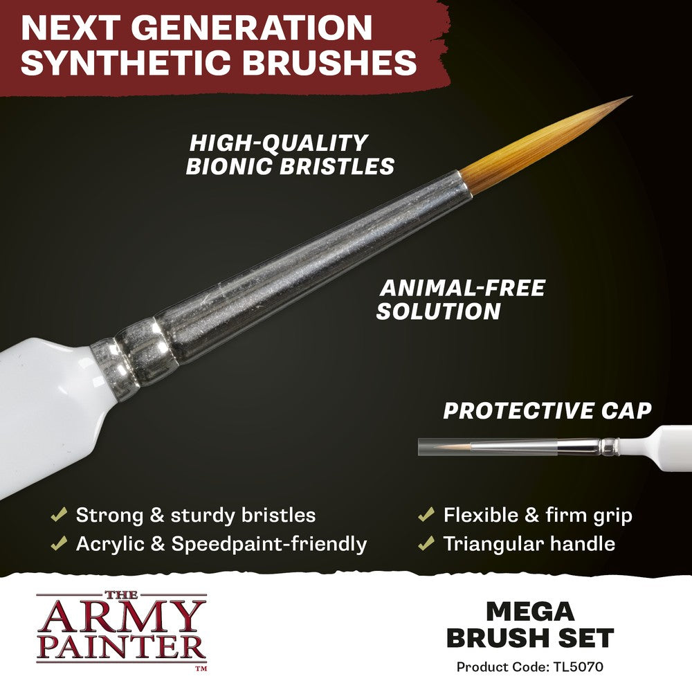 The Army Painter Mega Brush Set – contents and painting information