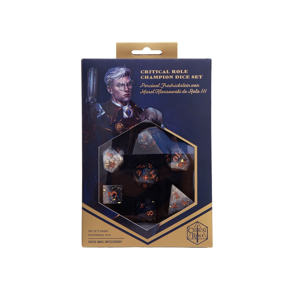 Darrington Press - Critical Role Champion Dice Set: Percival Fredrickstein Von Musel Klossowski